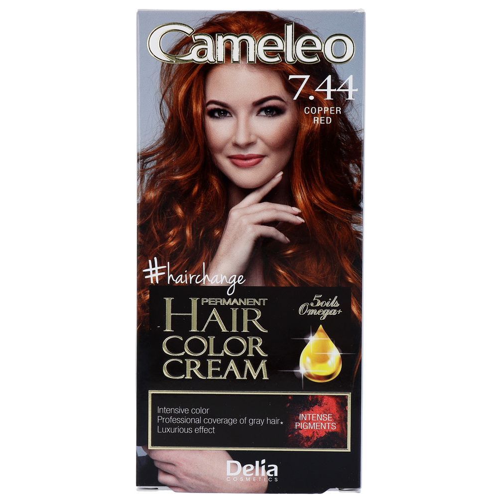 Cameleo crème Permanente Kleuring 7.44 Koper Rood 1 st