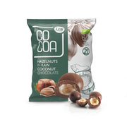 Cocoa Hazelnoten met Kokos Chocolade RAW 70 gr