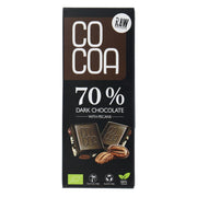 Cocoa Biologische Pure Chocolade Reep Met Pecannoten 70% 40 gr
