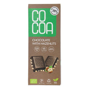 Cocoa Biologische Chocolade Reep Met Hazelnoten 40 gr