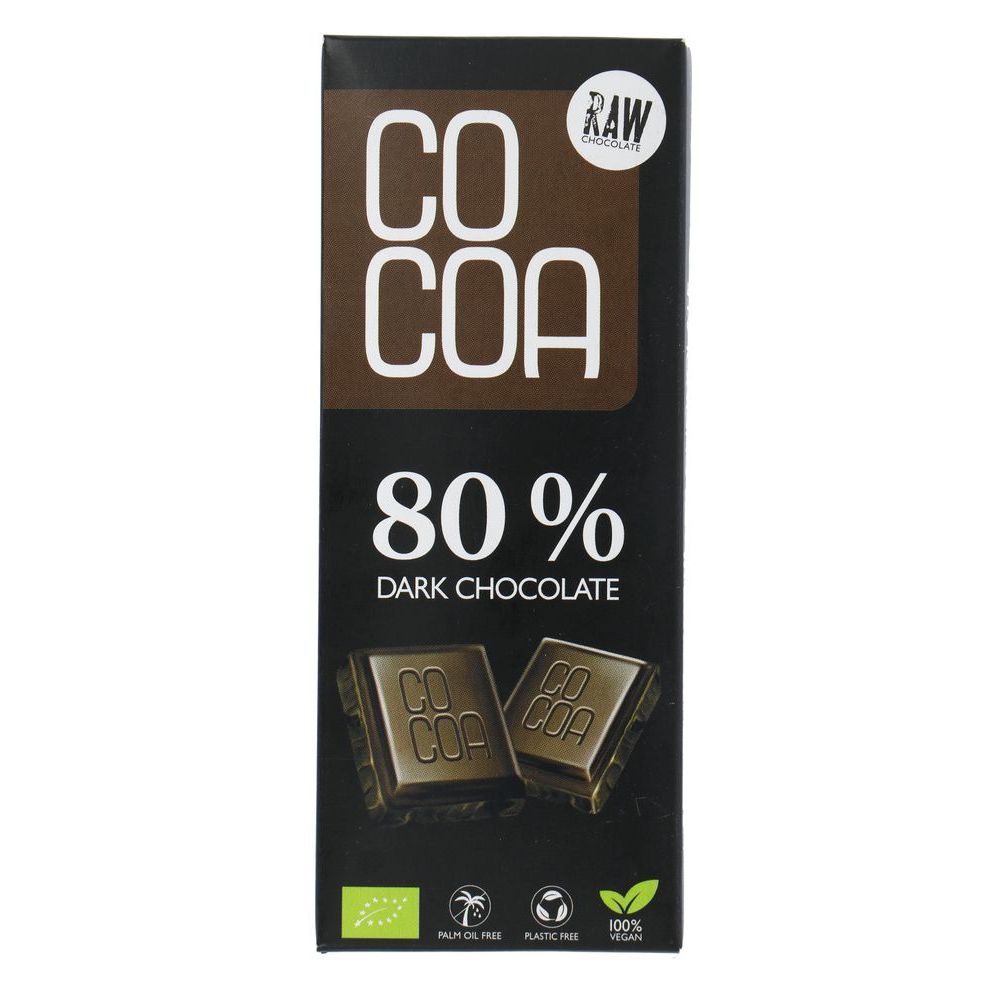 Cocoa Biologische Pure Chocolade Reep 80% 40 gr