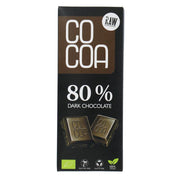 Cocoa Biologische Pure Chocolade Reep 80% 40 gr