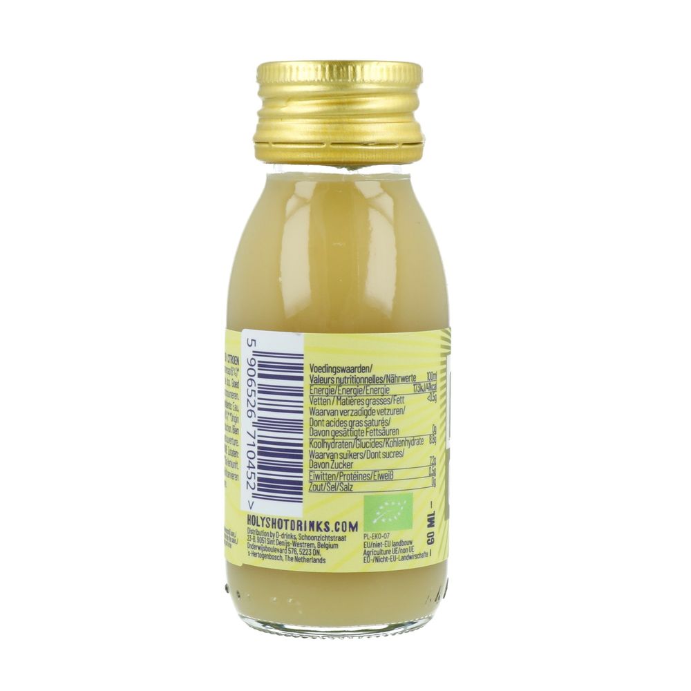 Holyshot Immunity Ginger Lemon Juice Shot biologisch 60 ml