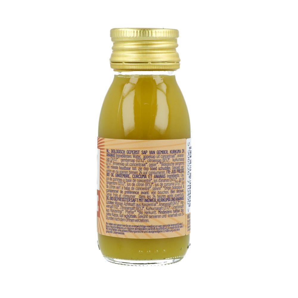 Holyshot Detox Ginger Turmeric Juice Shot biologisch 60 ml