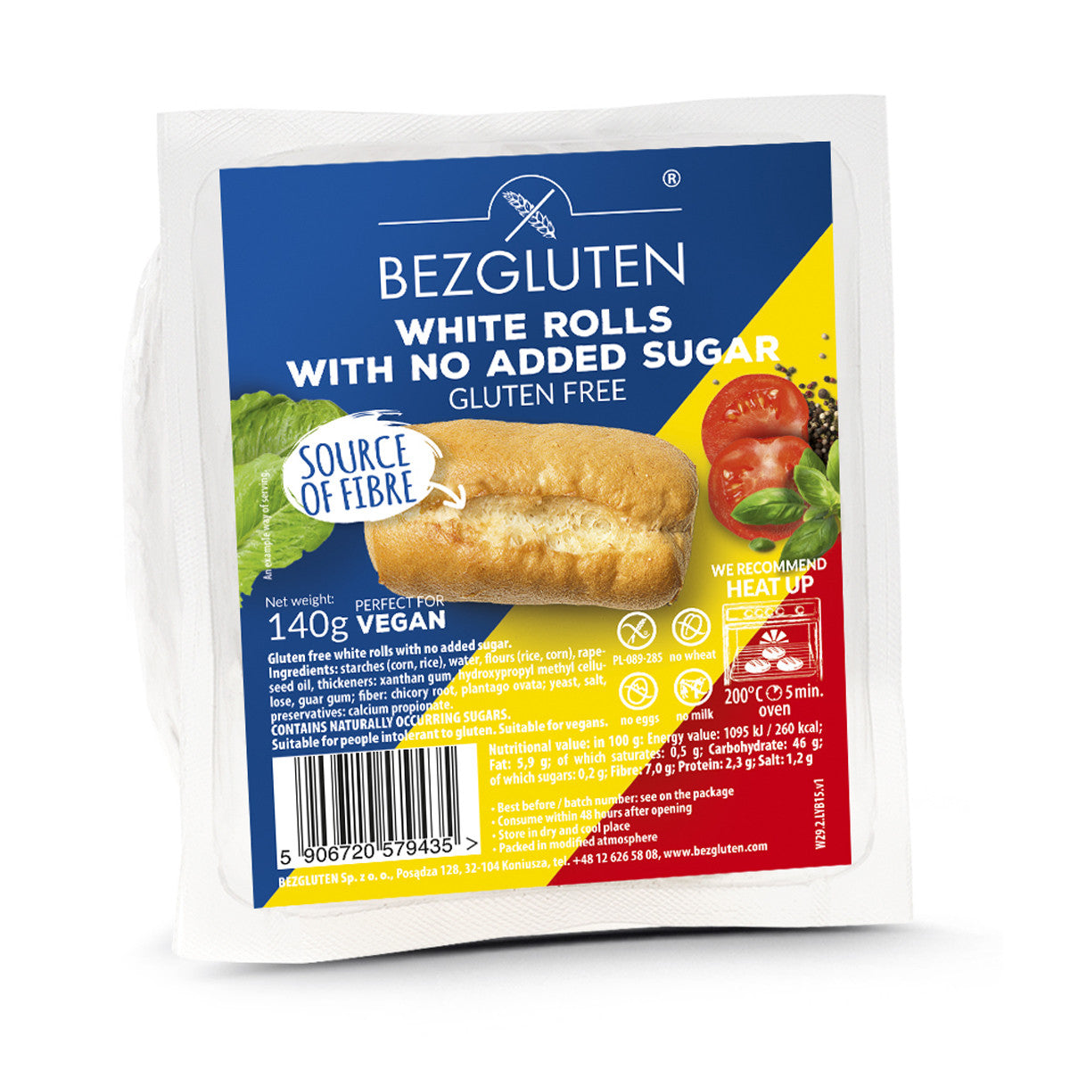 Bezgluten mini baquettes 140 gram
