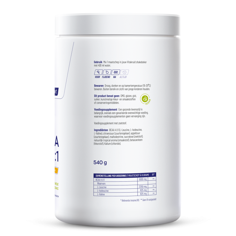 Vitakruid BCAA 4:1:1 540 gram