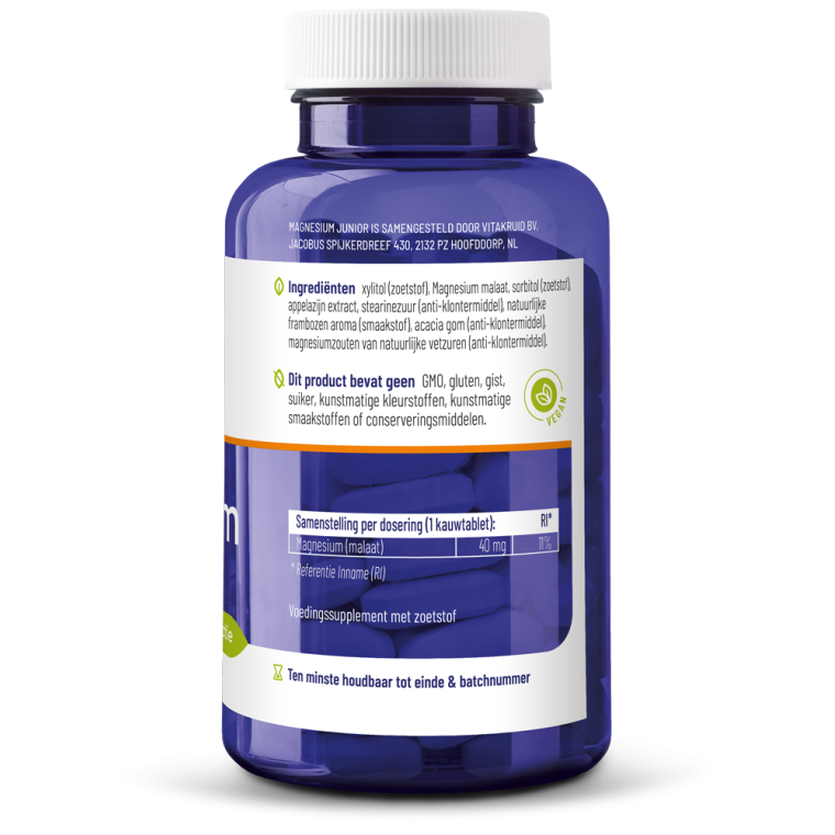 Vitakruid Magnesium Junior 90 kauwtabletten