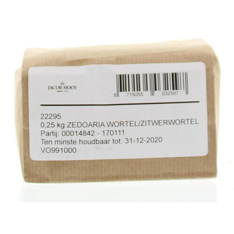Jacob Hooy Zedoaria wortel/zitwerwortel 250 gram