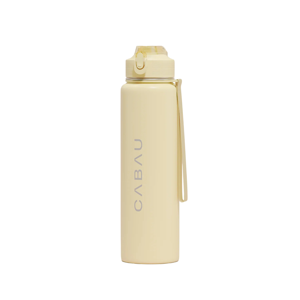 Cabau Lifestyle Bloom Bottle - Stainless Steel Butter Yellow 1 st