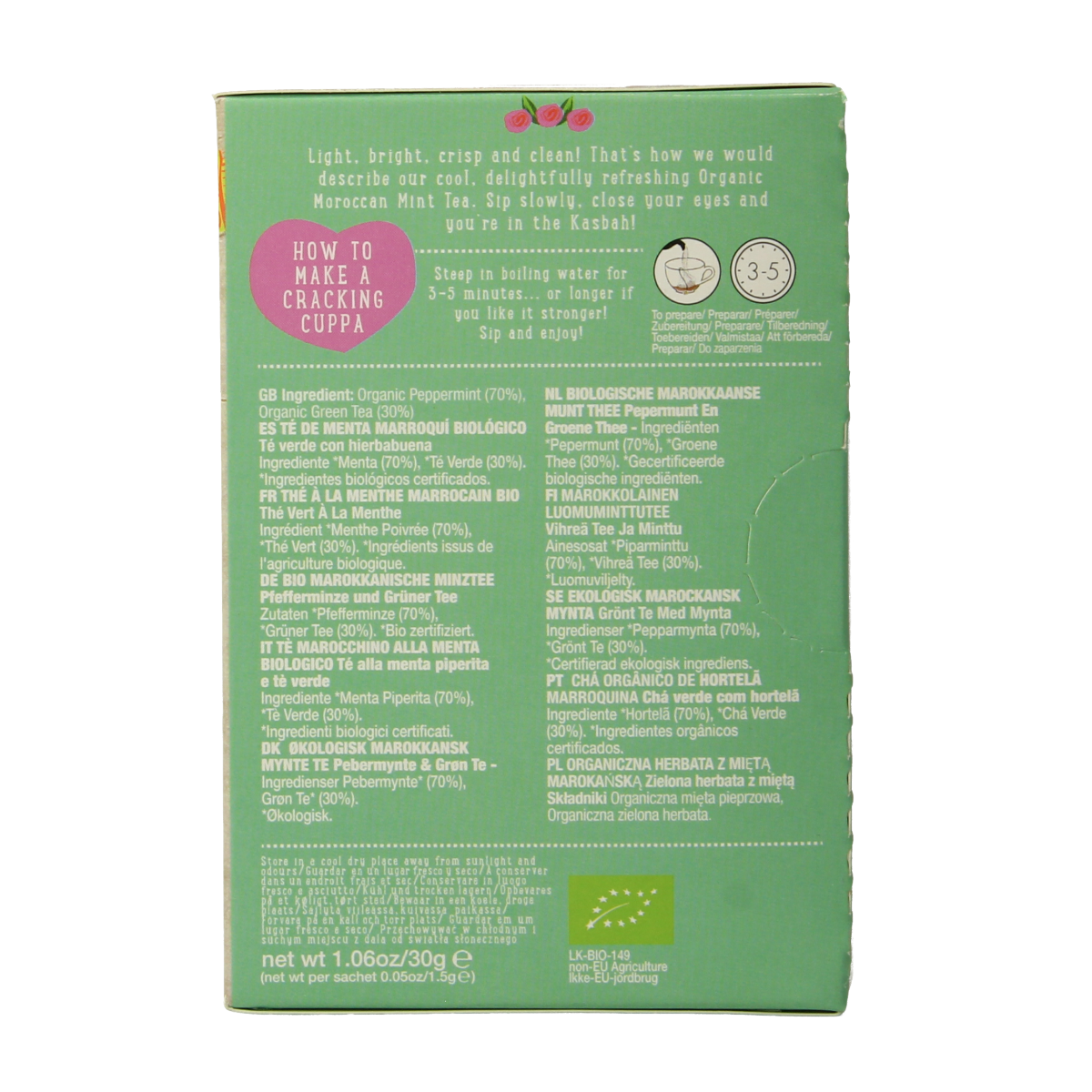 Ministry Of Tea Moroccan mint tea biologisch 20 zakjes