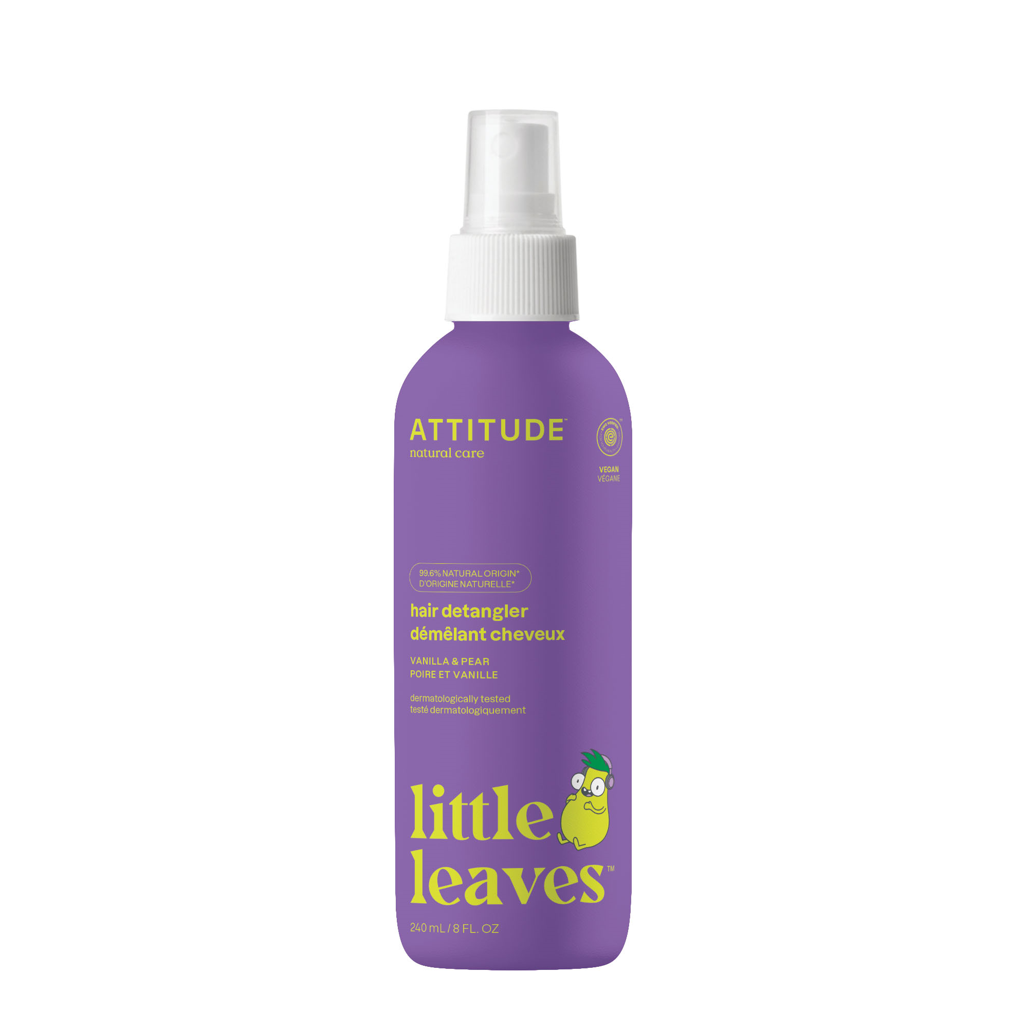 Attitude Kids anti klit haarspray vanille & peer 240 ml
