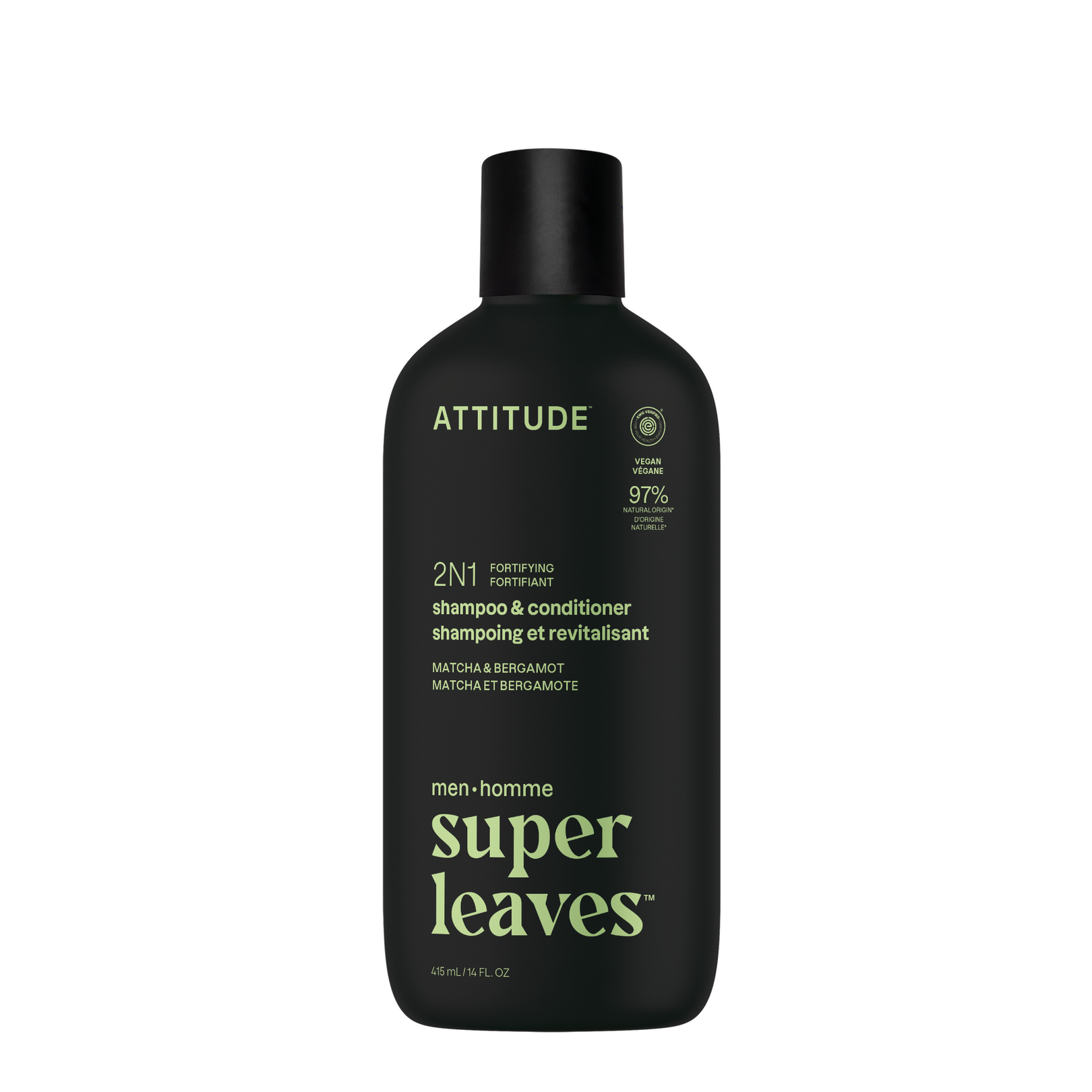 Attitude Men 2in1 shampoo & conditioner bergamot & matcha 415 ml