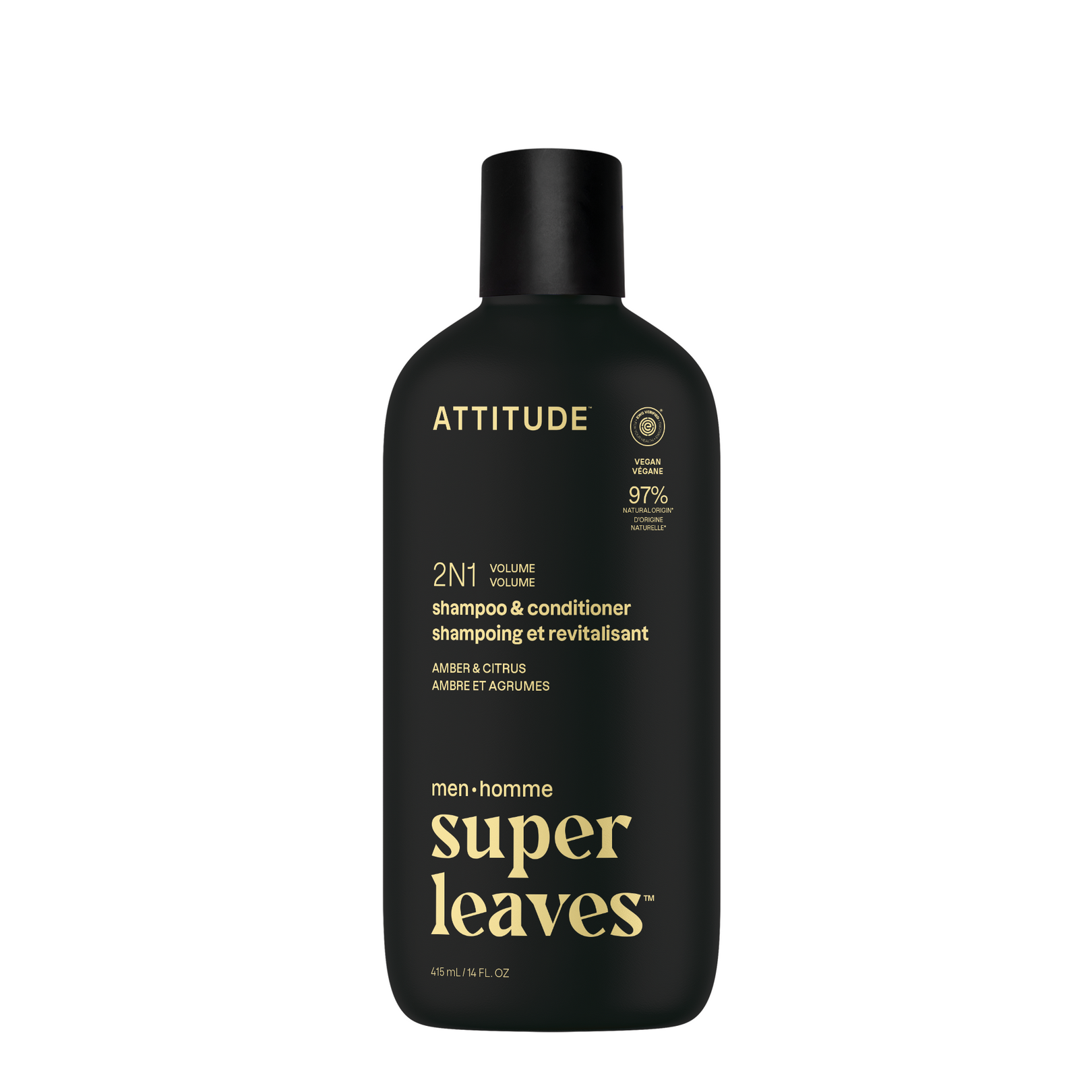 Attitude Men 2in1 shampoo & conditioner amber & citrus 415 ml