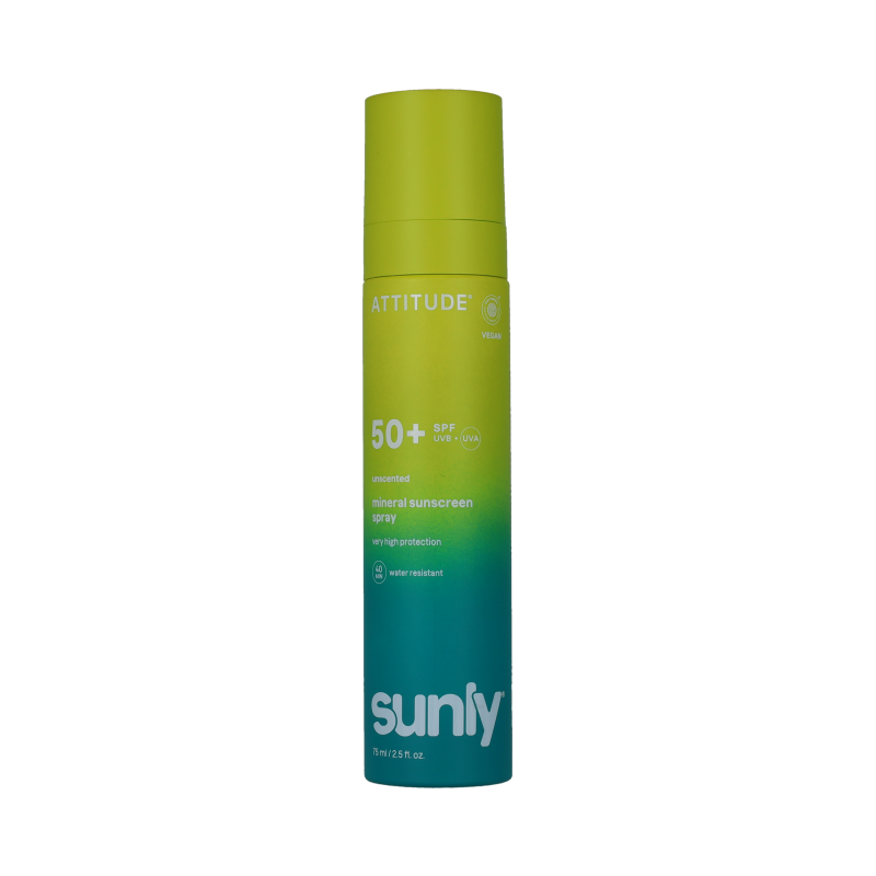 Attitude ATT SUNLY Sunscreen spray SPF50 unscented 75 ml