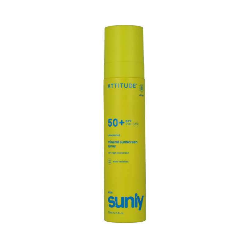 Attitude ATT SUNLY Sunscreen spray Kids SPF50 unscented 75 ml