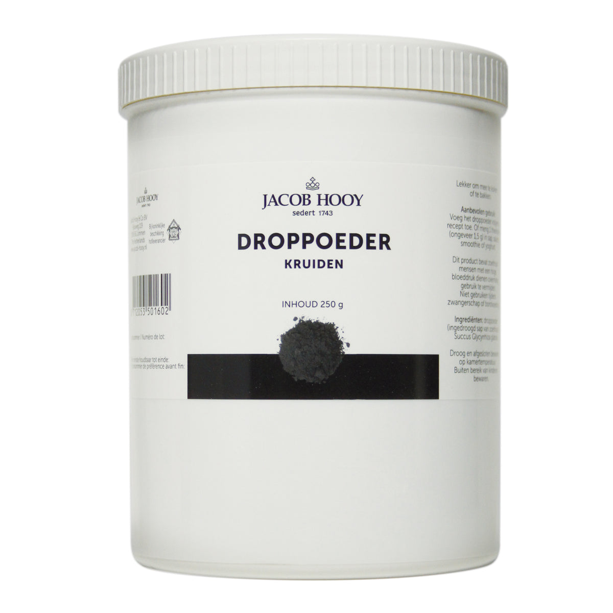 Jacob Hooy Droppoeder pot 250 gram