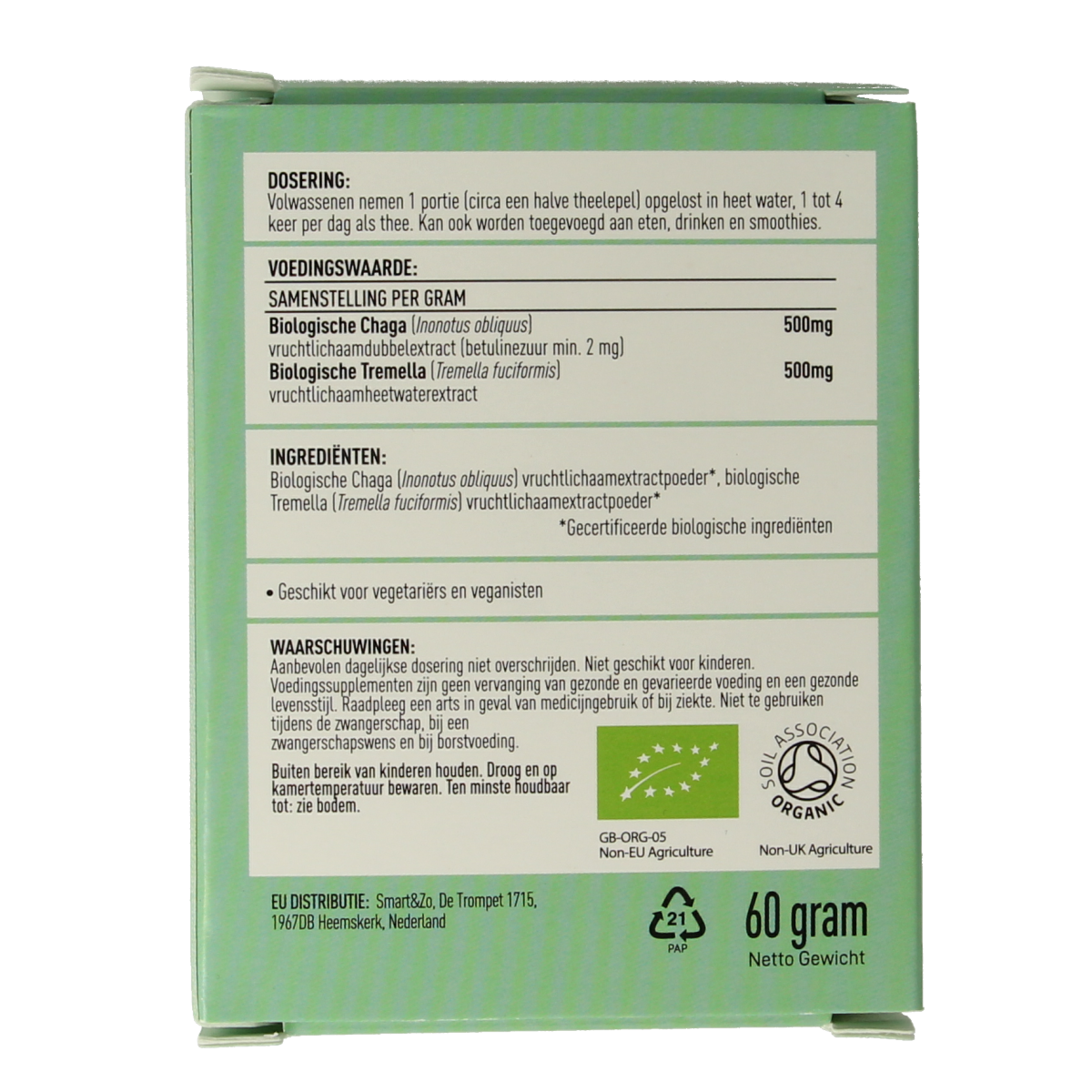 Mushrooms For Life Myco beauty poeder biologisch 60 gram