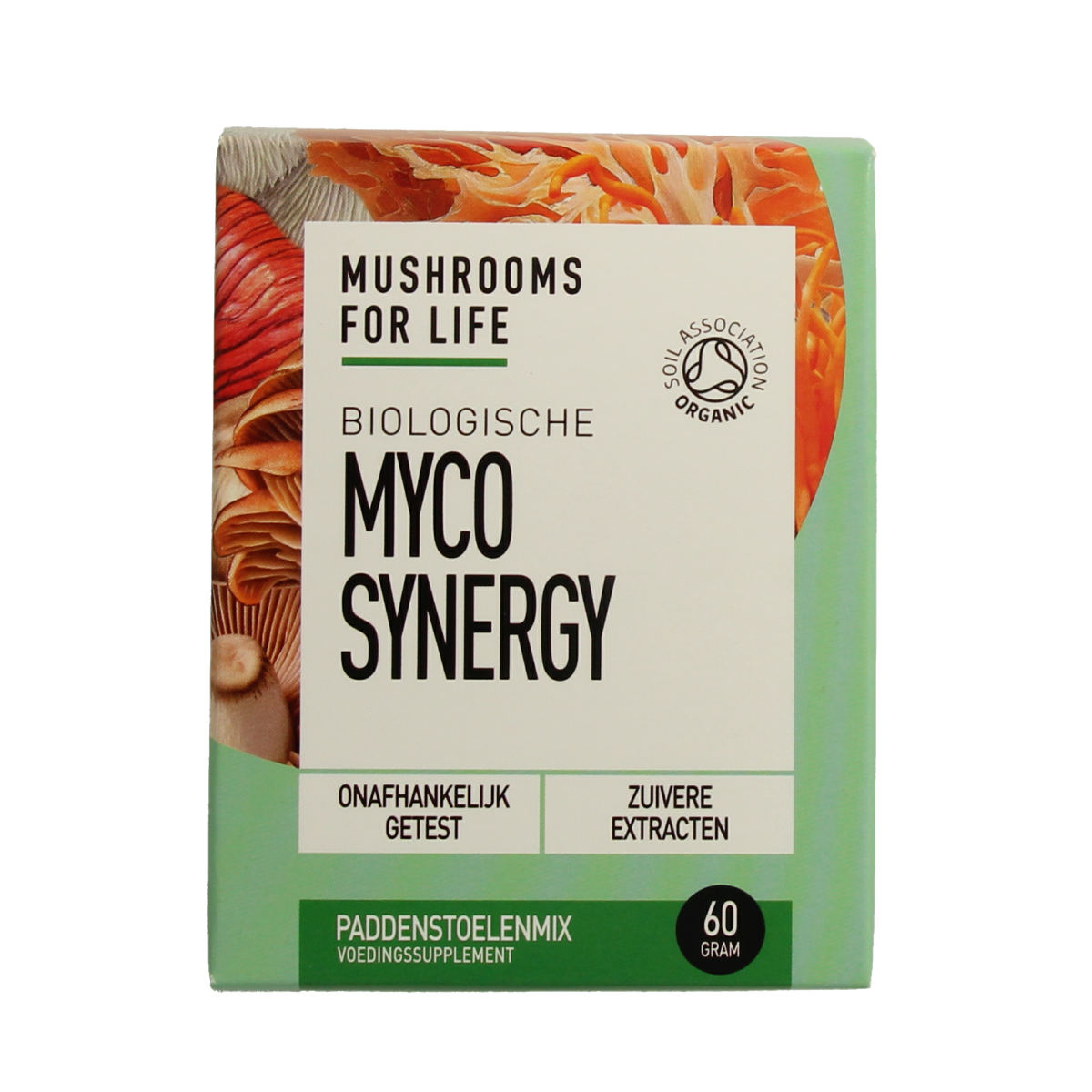 Mushrooms For Life Myco synergy poeder biologisch 60 gram