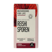 Mushrooms For Life Reishi spore paddenstoel biologisch 60 capsules