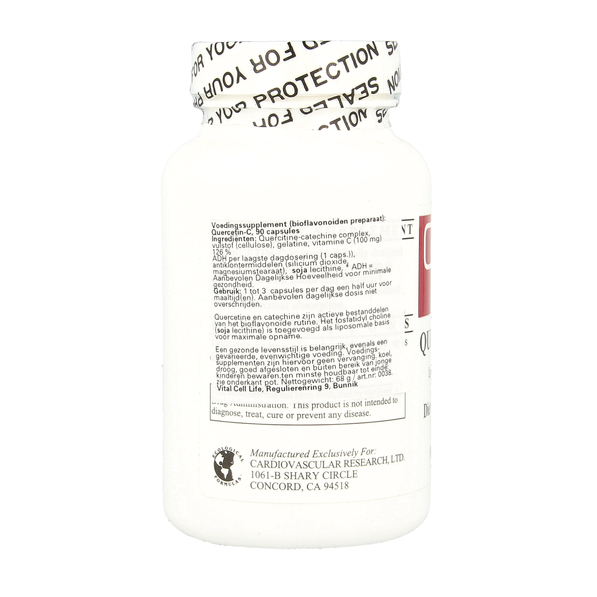 Ecological Formulas Quercitin C cardio 90 capsules