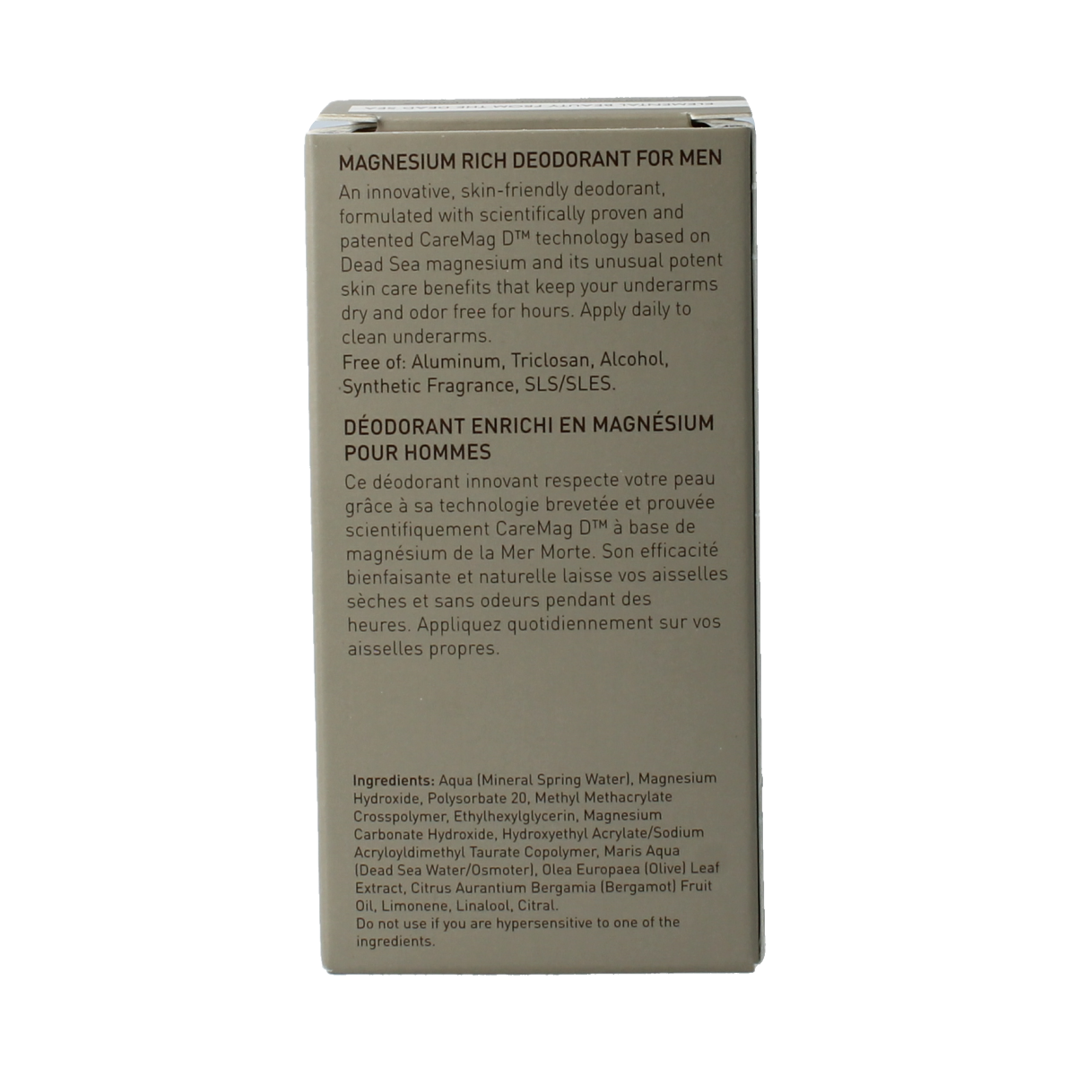 Ahava Men deodorant roll on magnesium rich 50 ml