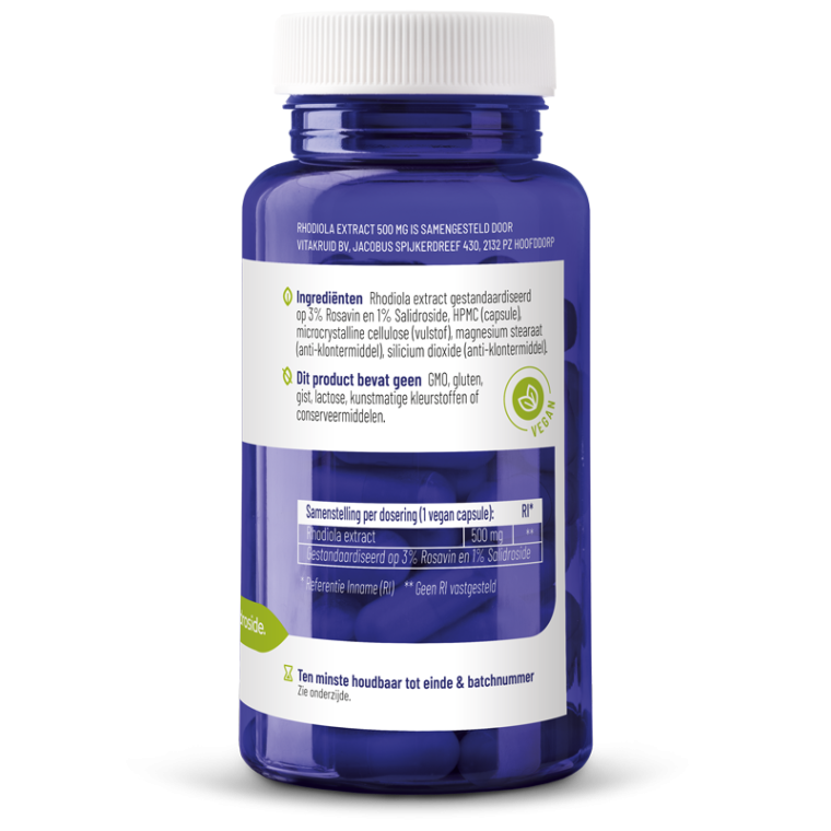 Vitakruid Rhodiola extract 500 mg 60 vcaps
