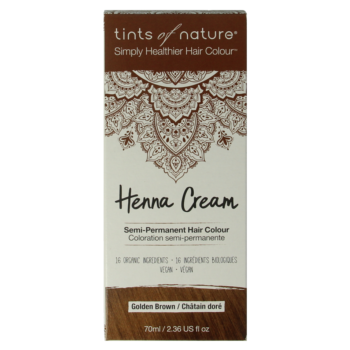 Tints Of Nature Henna cream golden brown semi permanent 70 ml