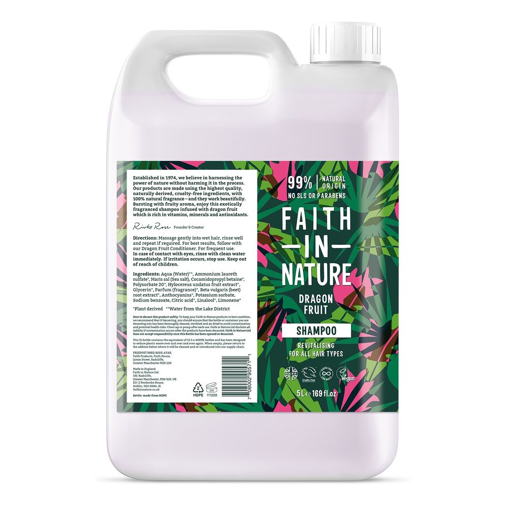 Faith in Nature Shampoo Dragon Fruit 5 lt