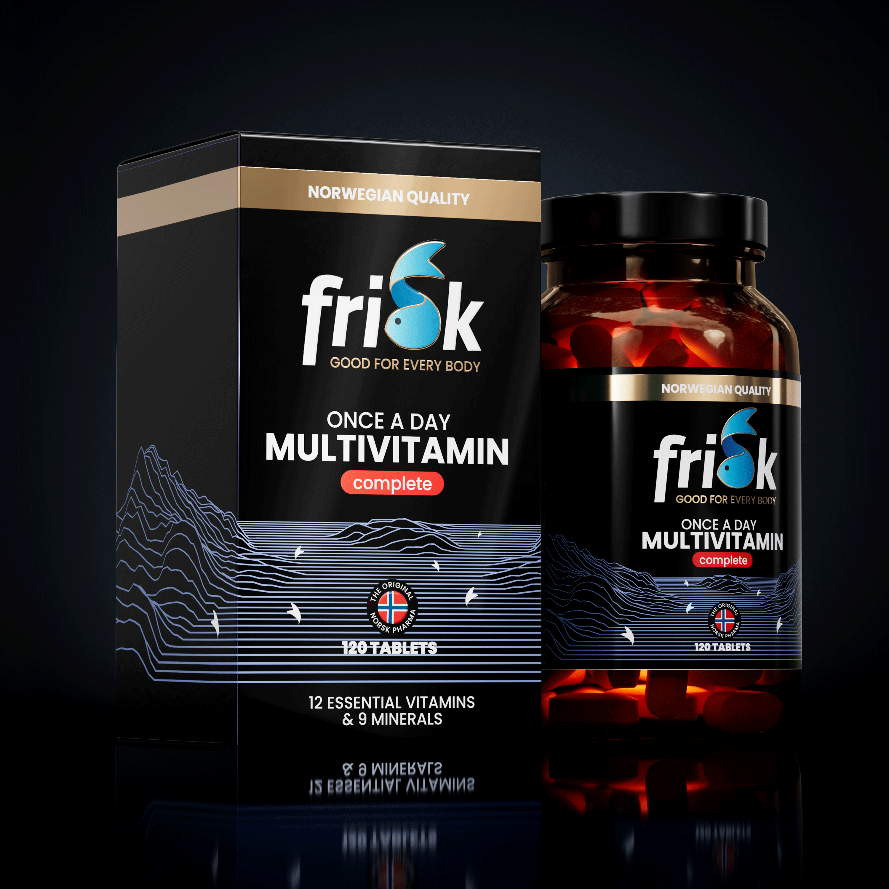 Frisk Multivitamine compleet dagelijks 120 tabletten