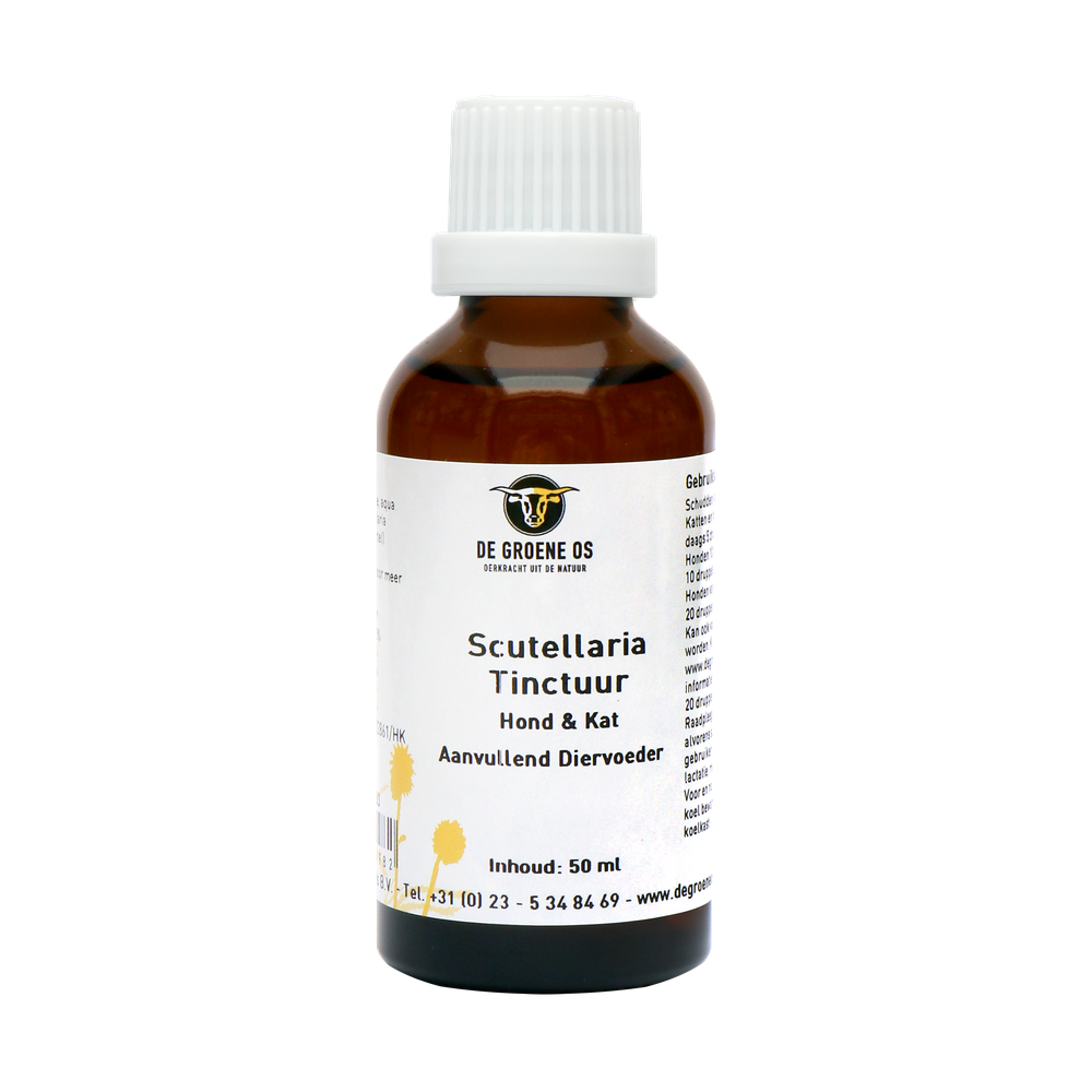 De Groene Os Scuttelaria Tinctuur Hond & Kat 50 ml