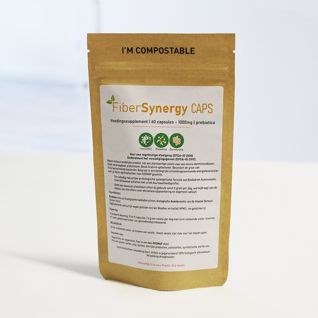 Natuurlijk.fit FiberSynergy baobab & acacia 60 capsules
