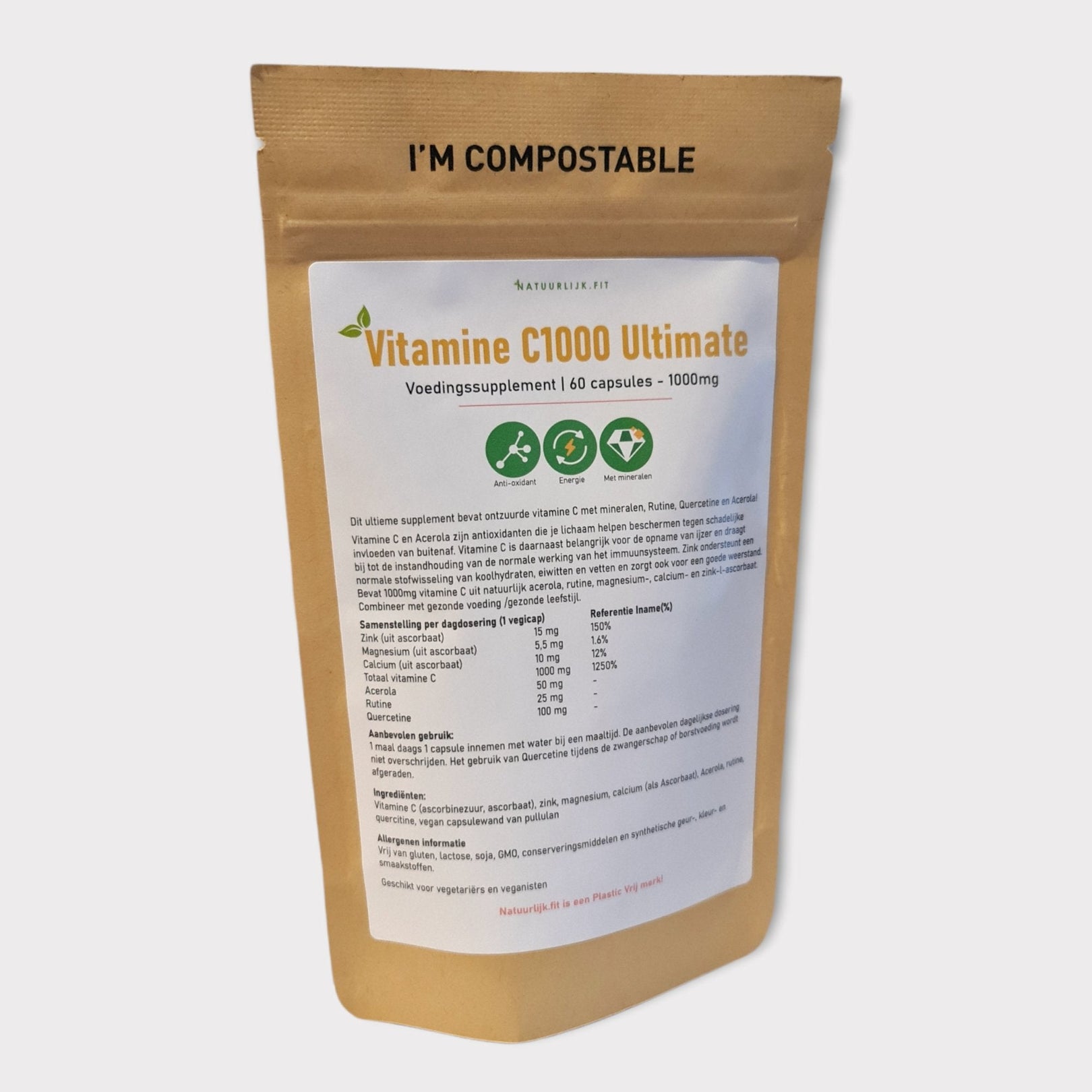 Natuurlijk.fit Vitamine C 1000 ultimate 60 capsules