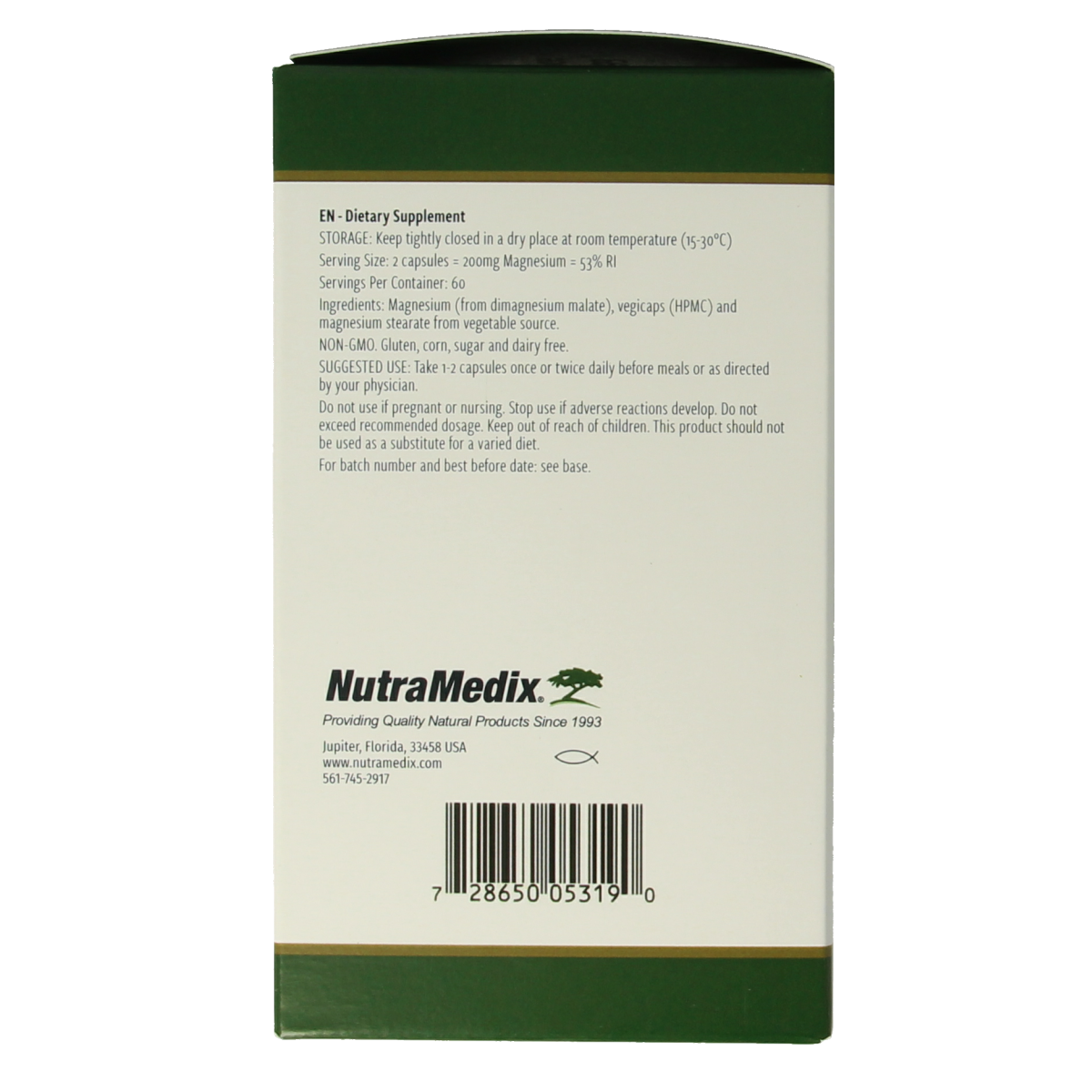 Nutramedix Magnesium malaat 120 vcaps