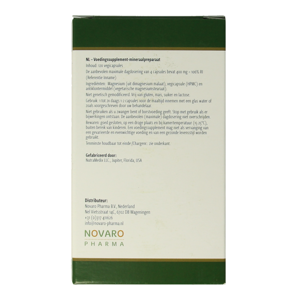Nutramedix Magnesium malaat 120 vcaps