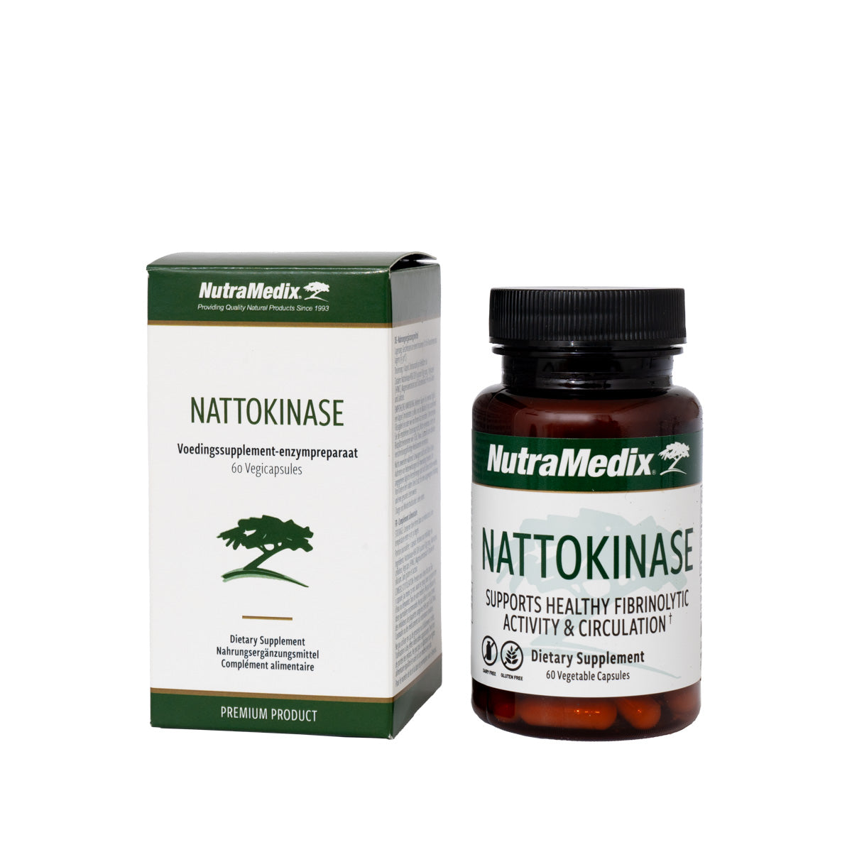 Nutramedix nattokinase zonder vit k 60 capsules