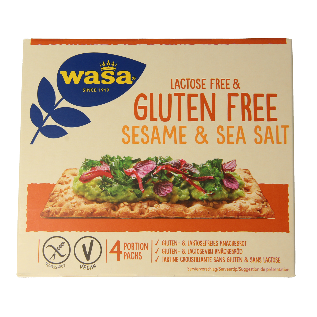 Wasa Knackebrot met sesam en zeezout 240 gram
