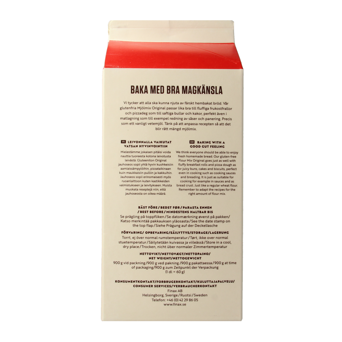 Finax Broodmix wit 900 gram