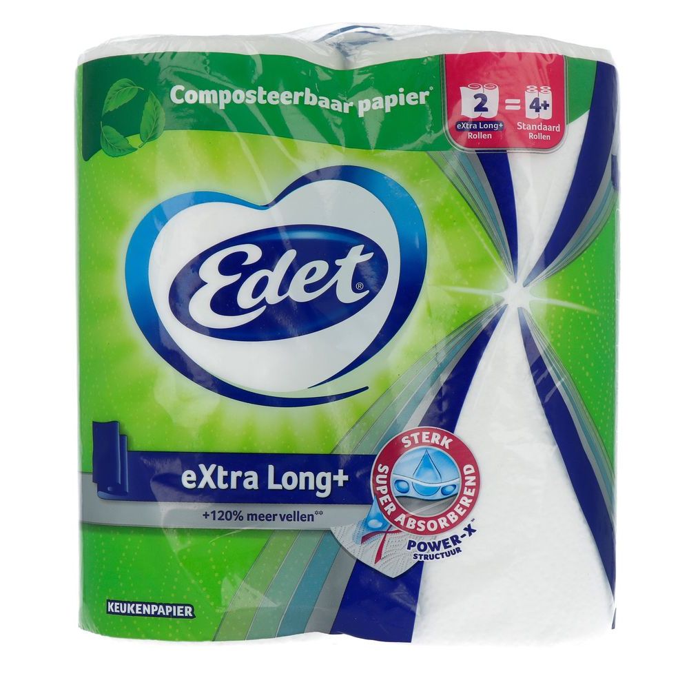 Edet Keukenpapier Extra Long Compost 2 stuks