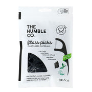 Humble Brush Floss Pick 2-in-1 Charcoal Infused Corn Starch 1 st - The Humble Co