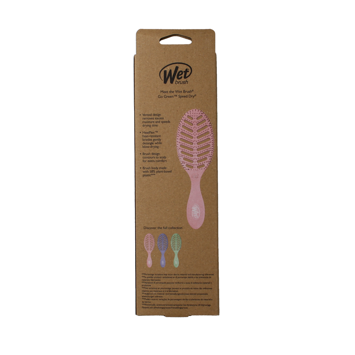 Wetbrush Go green speed dry Pink