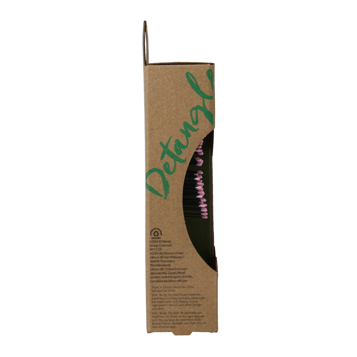 Wetbrush Go green detangler pink mini