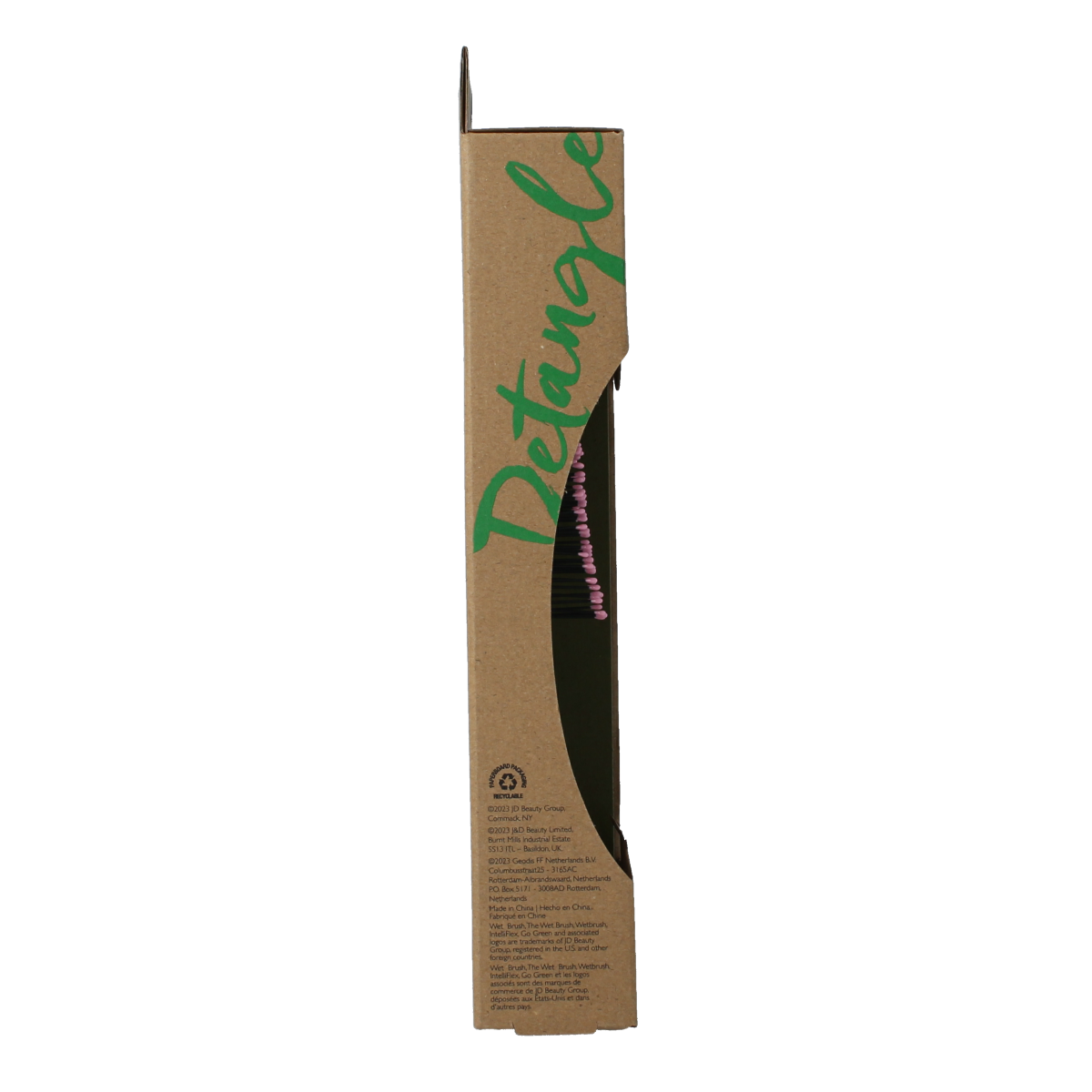 Wetbrush Go green detangler pink