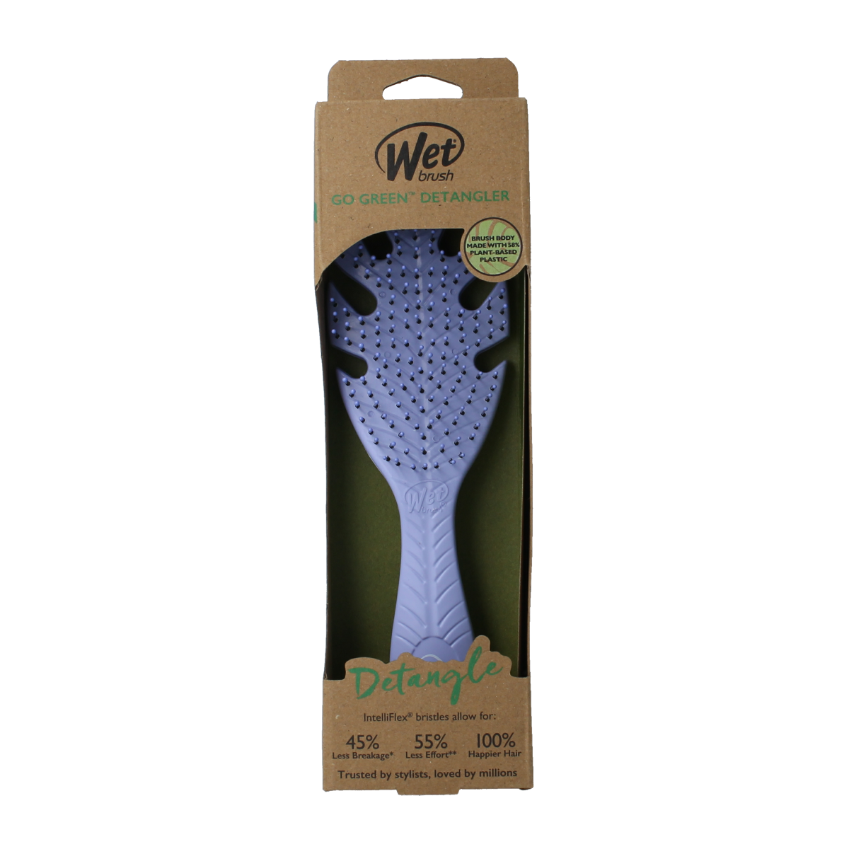 Wetbrush Go green detangler lavender