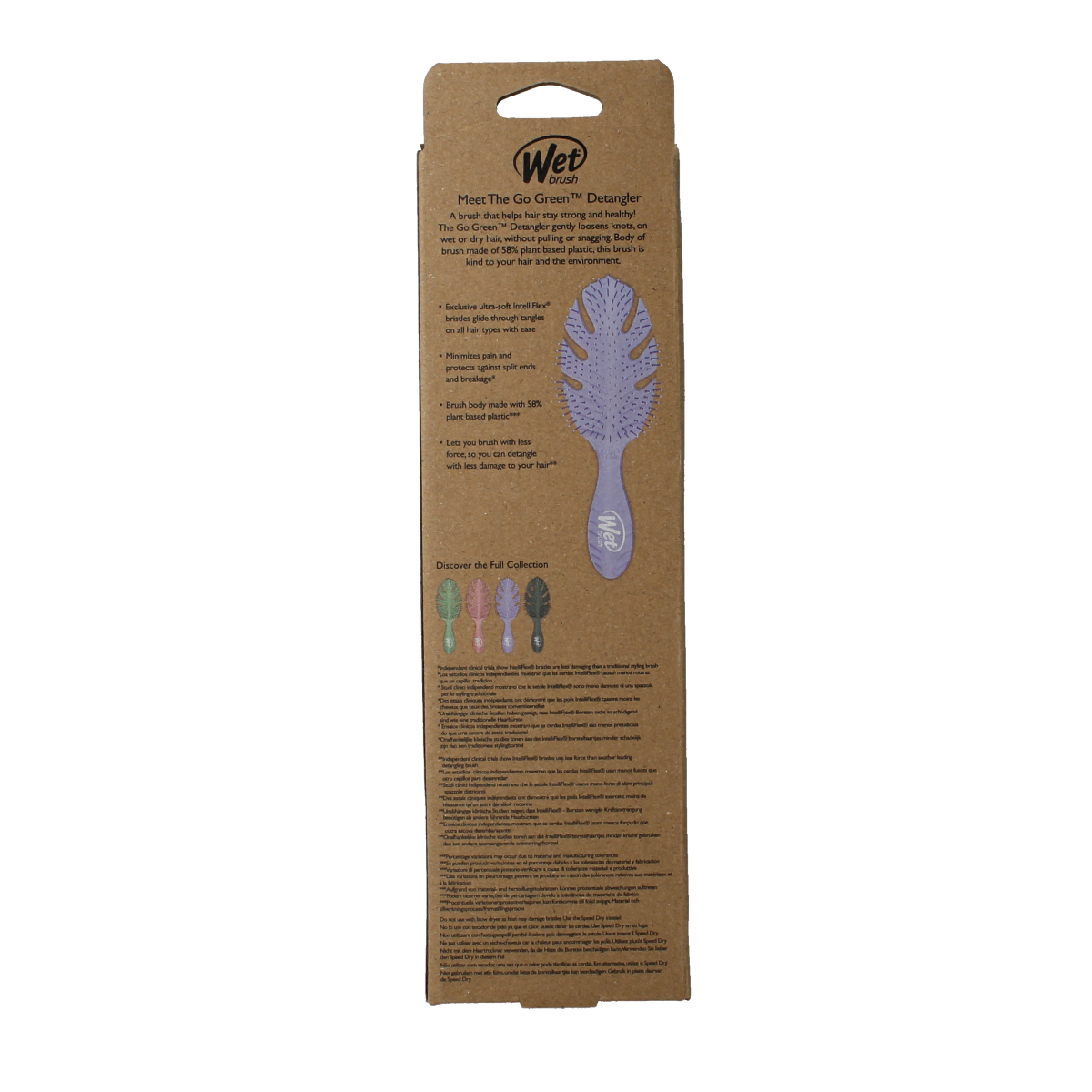 Wetbrush Go green detangler lavender