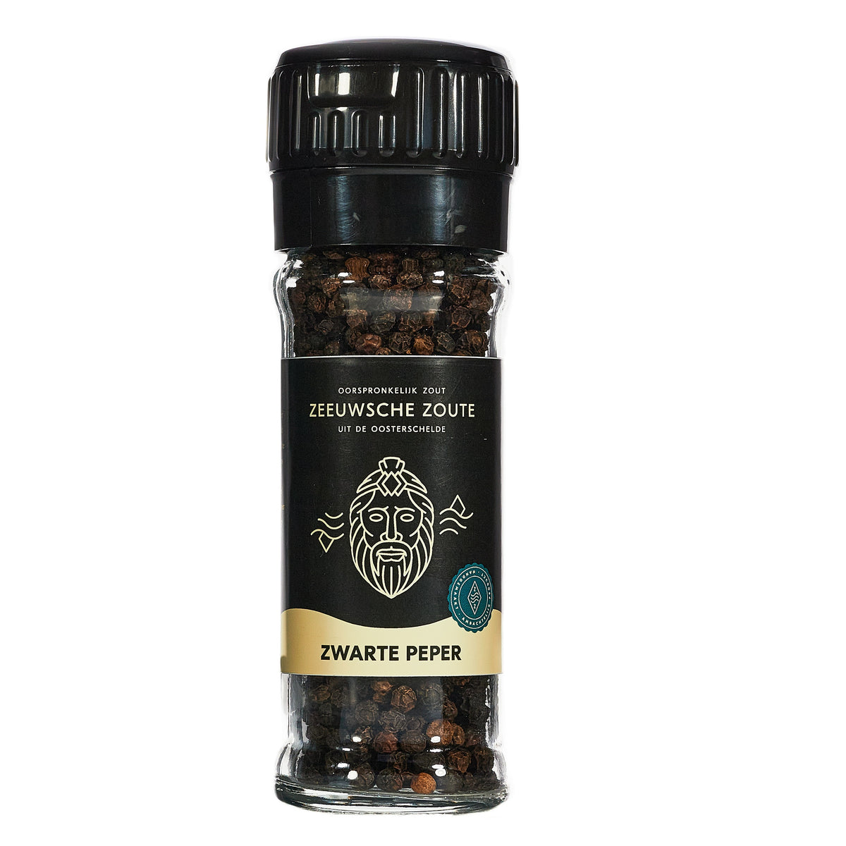 Zeeuwsche Zoute Pepermolen zwarte peper biologisch 45 gram