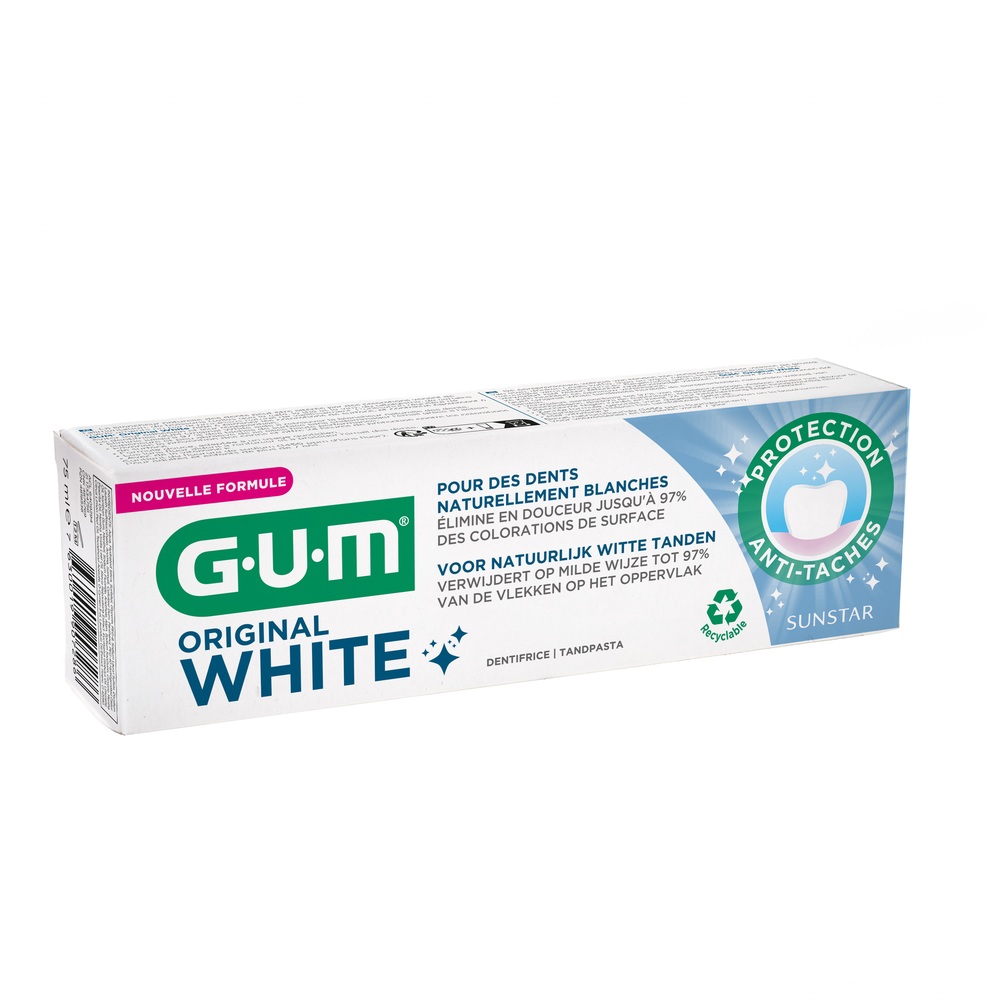 GUM Tandpasta white original 75 ml