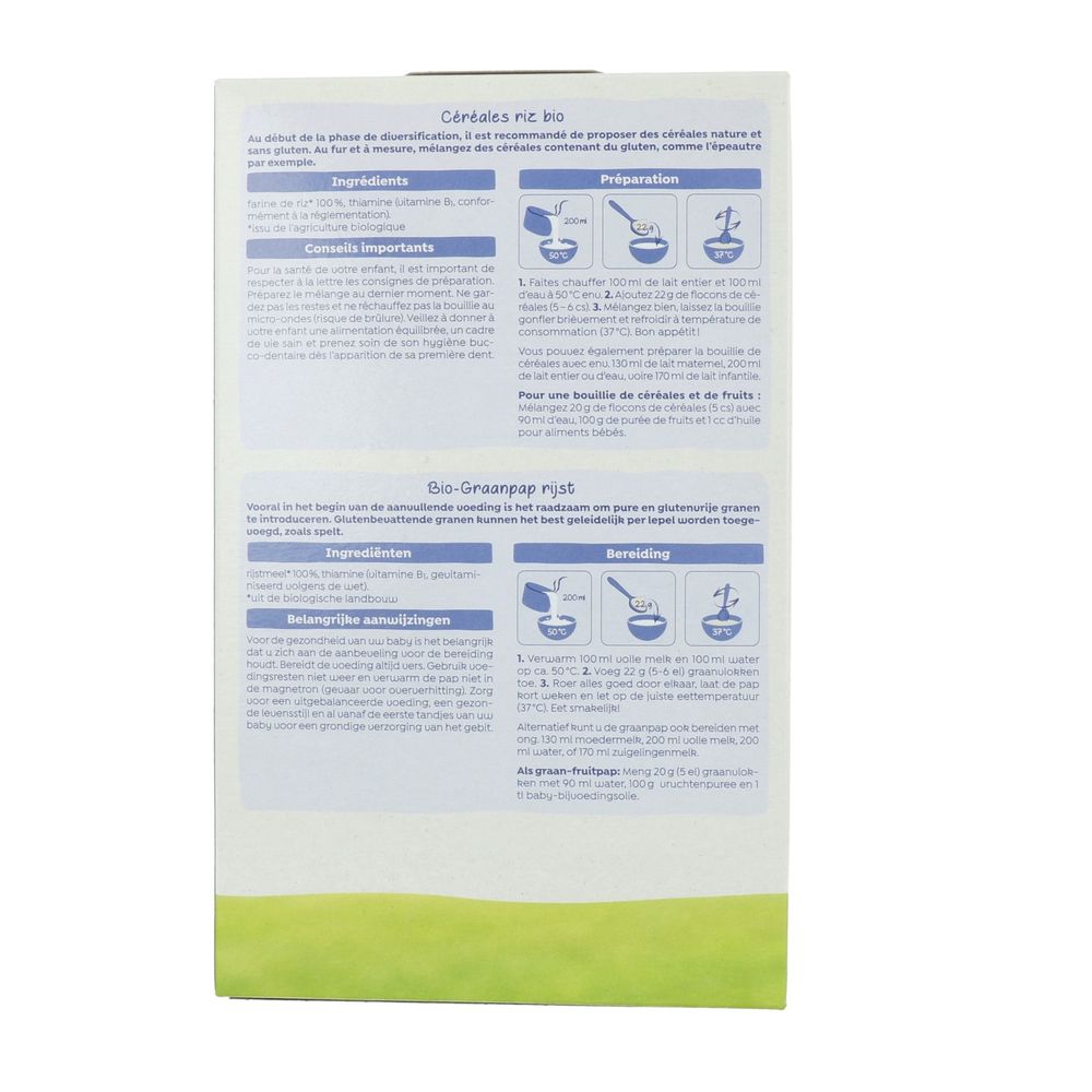 Holle Graanpap rijst biologisch 250 gram