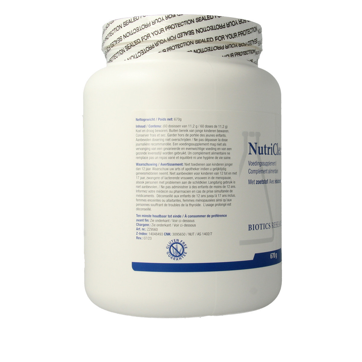 Biotics Nutriclear 670 gram