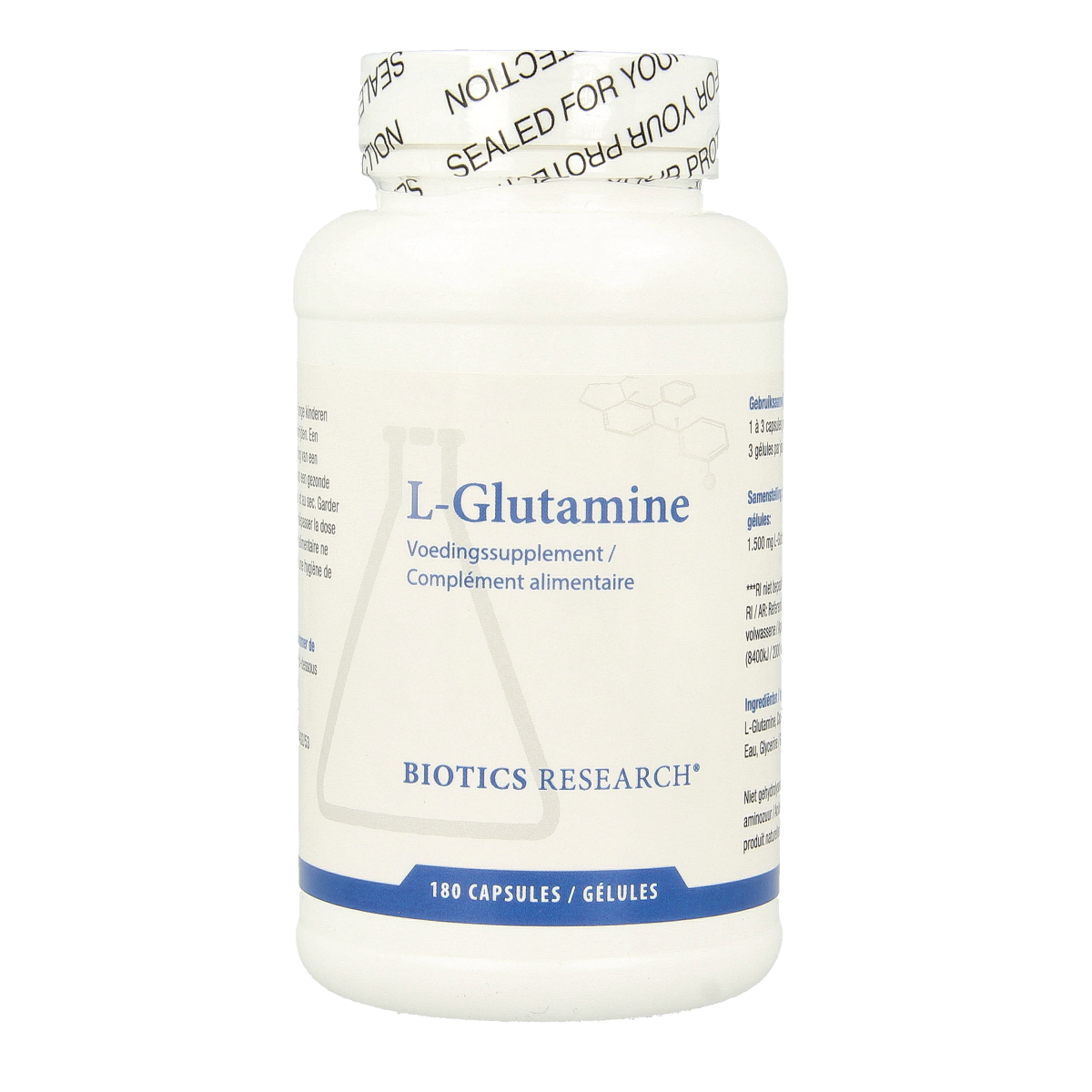 Biotics L-Glutamine 1500 mg 180 capsules