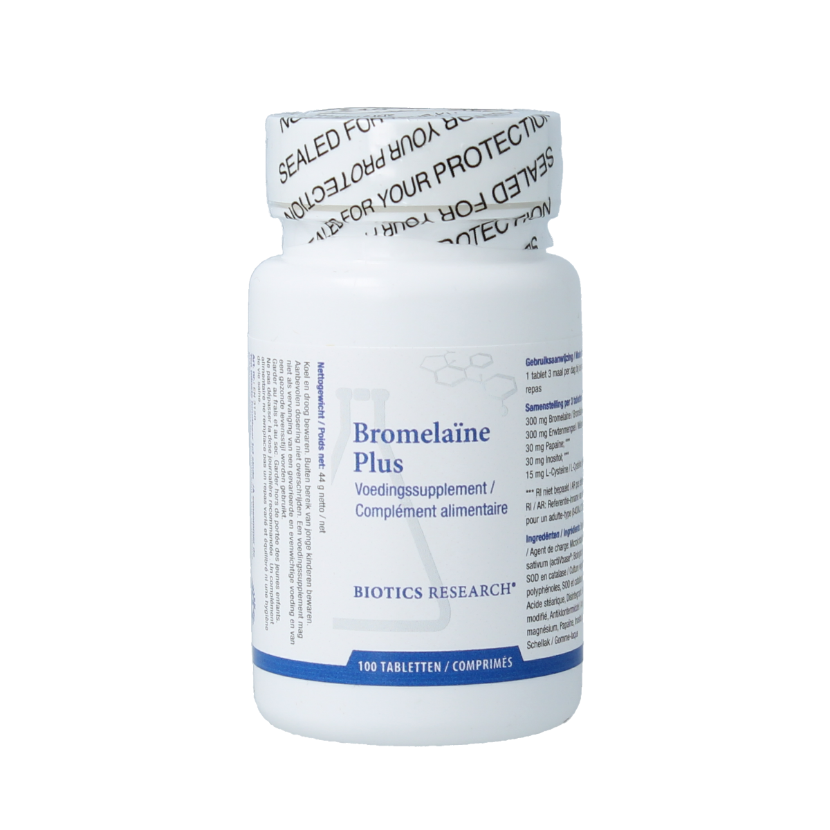 Biotics Bromelaine plus 100 tabletten